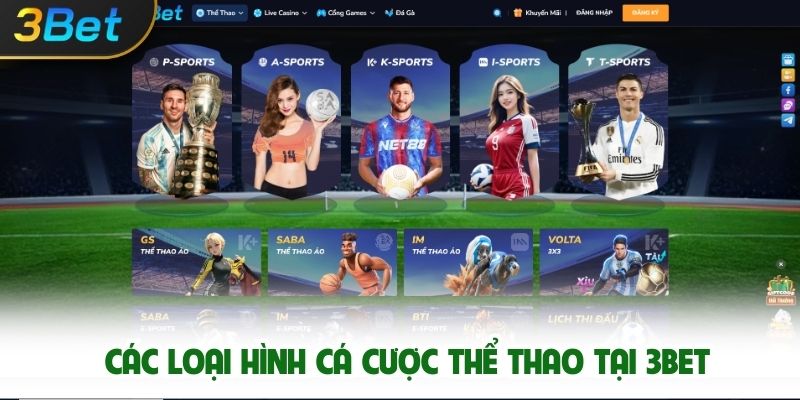 Các Loại Hình Cá Cược Thể Thao Tại 3bet